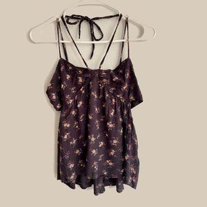 Strappy Floral Shirt